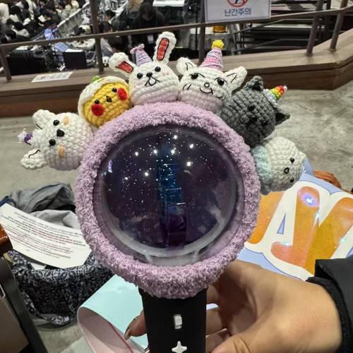 韩团GFriend小女友钩织应援棒保护套钩织毛绒配件通用周边