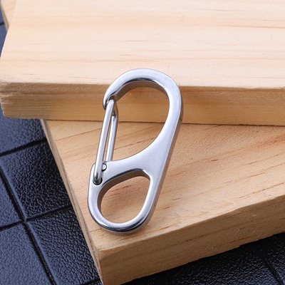 不锈钢钥匙扣迷你D型挂扣快挂钩登山扣EDC随身工具热销曝款