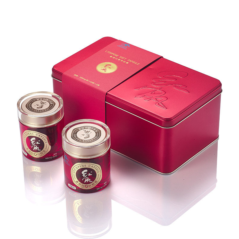 新疆特产红帆R番茄红素软胶囊 500mg/粒*60粒*2瓶新装