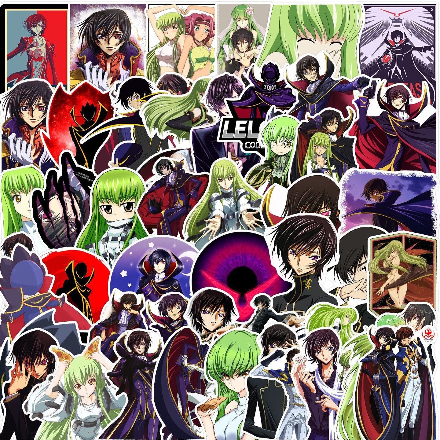 50张动漫涂鸦 贴纸平衡车机车头盔手机电脑装饰贴纸