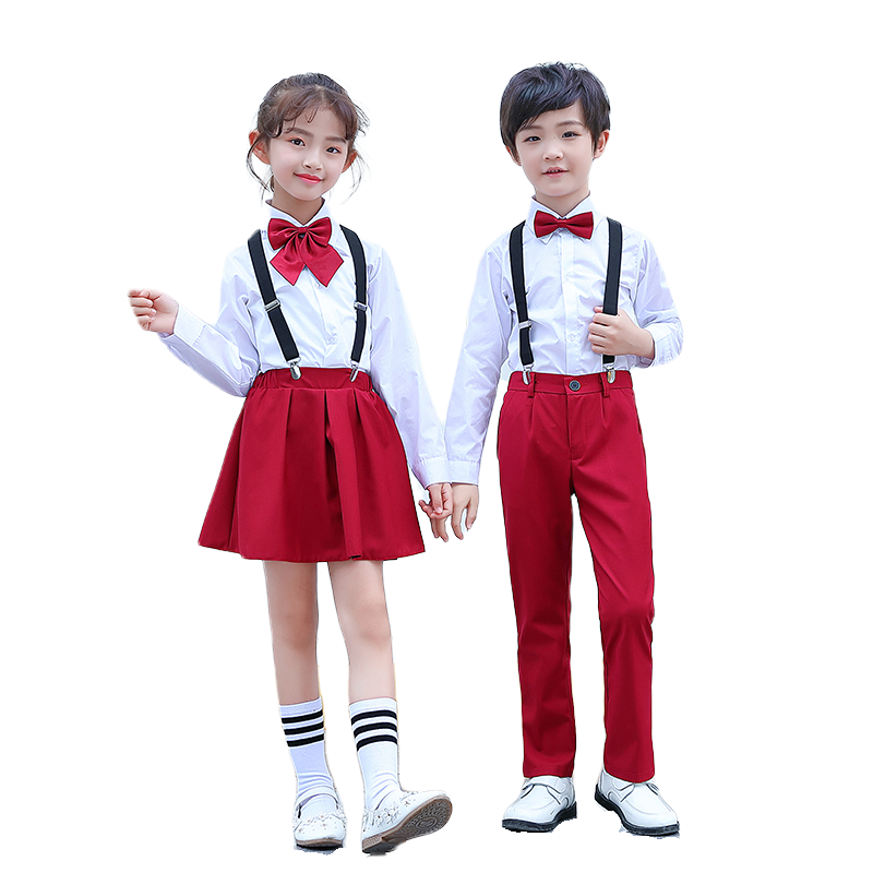 国庆儿童合唱演出服男女童表演套装幼儿园园服小学生校服朗诵服装