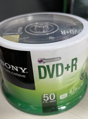 正品SONY索尼DVD+R空白刻录光盘原装光碟片4.7G16X50片桶装