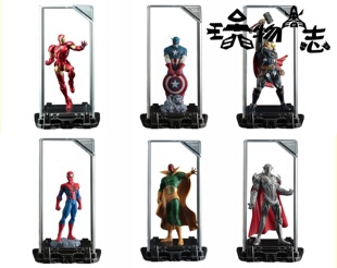 玩物尚志 TOPi 漫威流明画廊手办1 复仇者联盟钢铁侠美队雷神奥创