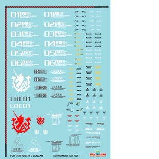 玩物尚志文华水贴纸 MG RX-93-ν2 Hi-ν Gundam海牛高达 MW-1026