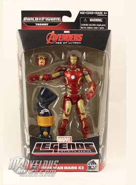 玩物尚志 孩之宝 漫威传奇MARVEL LEGENDS复仇者联盟2 钢铁侠MK43