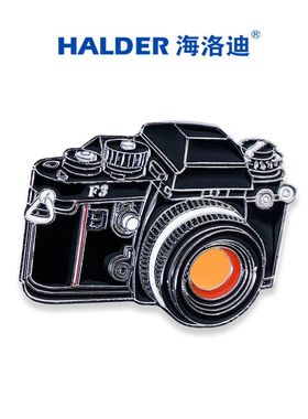 海洛迪徽章摄影师机复古胶片相机周边经典金属胸针简约风装饰礼品