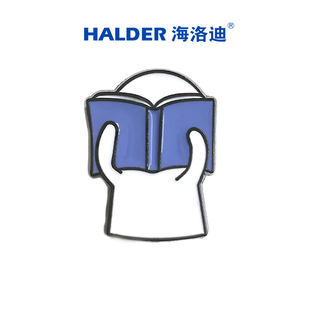 可爱小白人徽章打工人读书人干饭人礼物胸章情侣朋友胸针 海洛迪