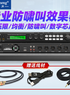 得普声X5前级效果器专业K歌混响防啸叫数字音频处理器家用KTV舞台