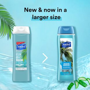 Suave Essentials新版 含有海藻水润自然风沐浴露500ml美国造现货