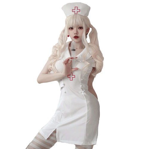 万圣节成人服装cosplay护士服大码性感医生角色扮演制服派对cos服