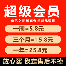 CS超级会员7天3个月1年DN代下载文件解锁文章课程专栏