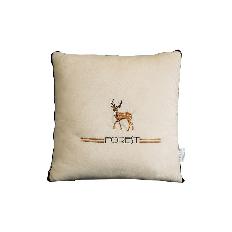 加厚抱枕被子两用办公室午睡毯多功能车用车载靠枕靠垫折叠二合一