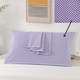 通用枕头盖巾50 清仓四季 75cm 老粗布枕巾加厚加大涤棉特价 一对装