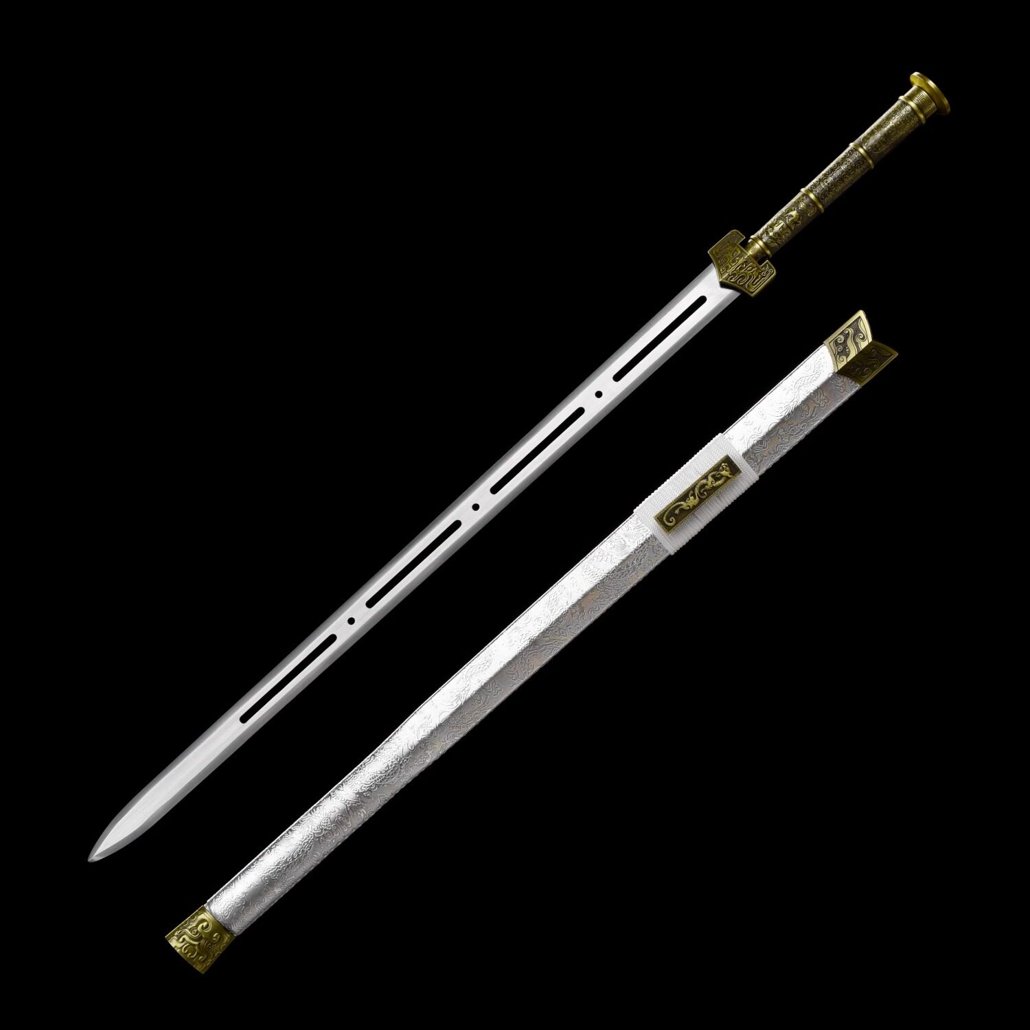 合金手柄真剑高锰钢龙泉市汉剑戎归之剑如意剑宝剑刀剑未开刃