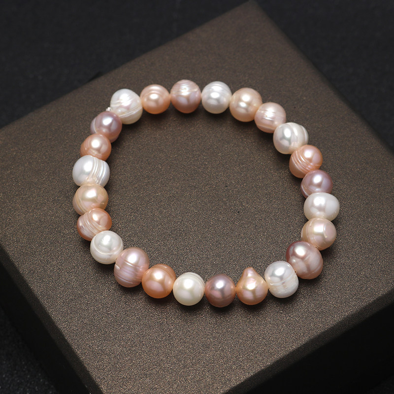 时尚简约天然淡水真珍珠手串女地摊直播货源弹力款手链多色可选,饰品/流行首饰/时尚饰品新,手链,淘宝优惠券,粉丝福利购,淘宝优惠卷