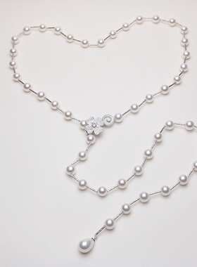 时尚气质施家珍珠项链女款高级感