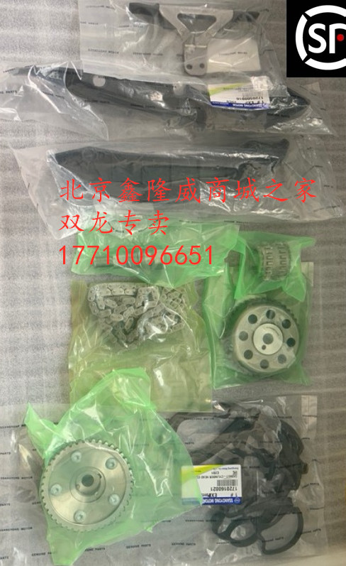 双龙汽油柯兰多2.0正时大修气门垫正时挡板正时链条发动机链条