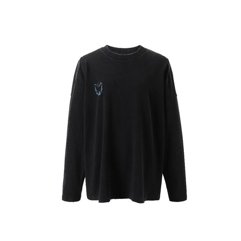 Juice WRLD 水洗做旧人像贴布长袖T恤男女同款