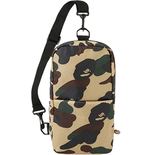 BAPE日本杂志附录迷彩印花证件手机相机通勤出游斜挎包