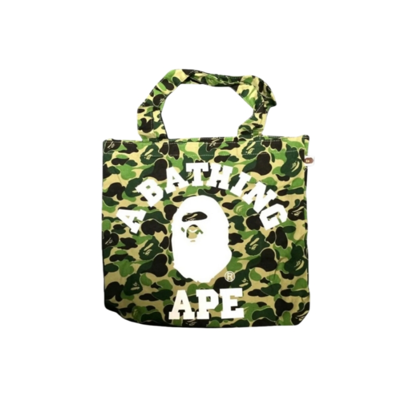 BAPE日本杂志附录迷彩帆布单肩手提托特包购物袋