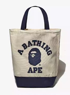 Bape大容量帆布托特包