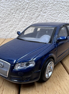 1:43奥迪2007款A4汽车合金模型摆件 奥迪B7汽车模型摆设