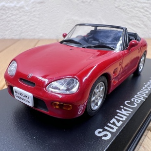 1:43铃木1991款卡布奇诺经典老式汽车合金模型摆件敞篷车场景摆设