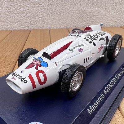 1:43玛莎拉蒂1958款420M一级方程式赛车合金模型摆件F1场景摆设