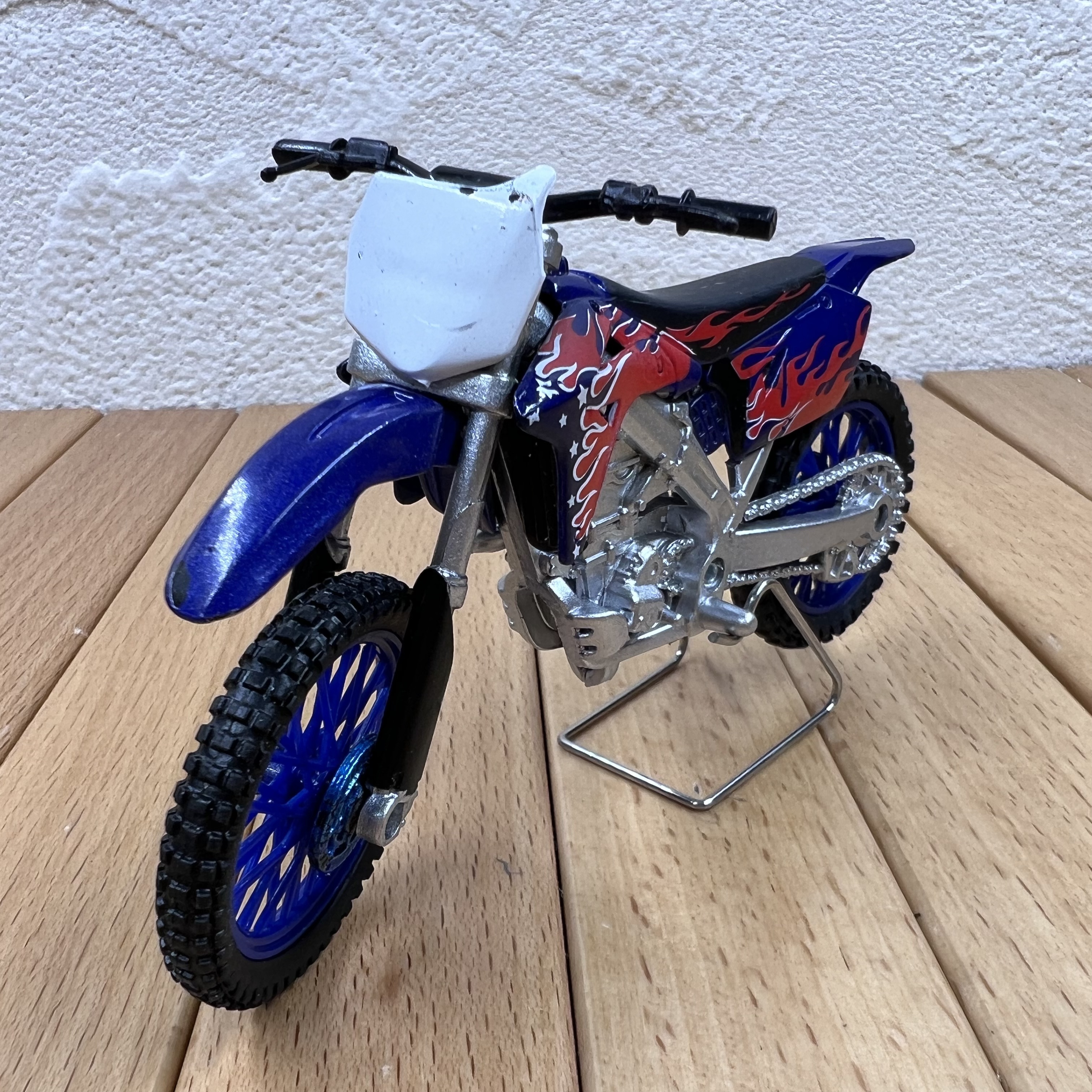 1:18越野摩托车合金模型摆件杂技摩托车场景摆设