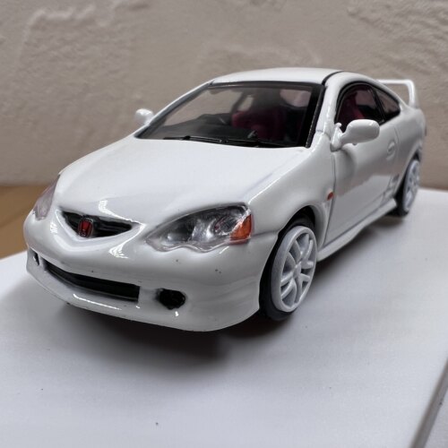 1:64本田2001款型格汽车合金模型摆件 第四代本田DC5街跑场景摆设