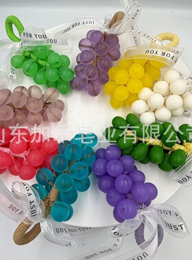 透明葡萄串串手工皂创意礼品玫瑰串串香氛透明伴手礼精油皂