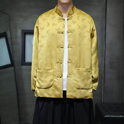 2024新中式复古中国风改良唐装盘扣外套上衣D942P105