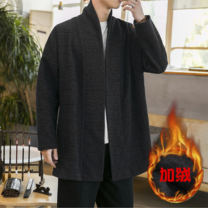 2023秋冬新款风汉服开衫加绒加厚披风外套D582P100图片