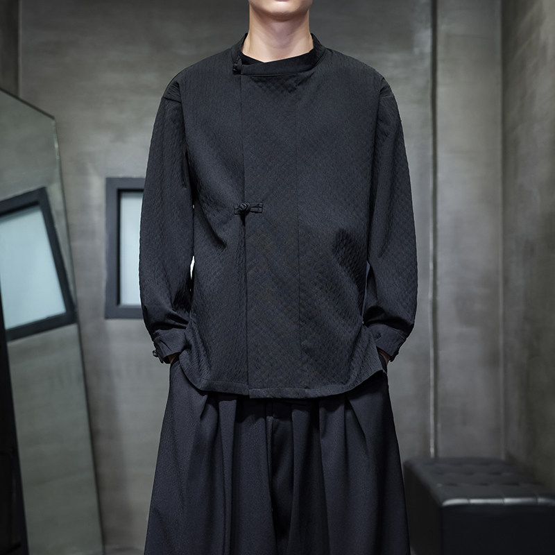 2025春秋季新款风立领新中式提花夹克外套D102P100,男装民族服装,星座312B-2