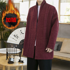 2023秋冬新款风汉服开衫加绒加厚披风外套D582P100图片