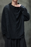 堆领男士废土风做旧破洞长袖T恤风上衣D945P65，男装民族服装，星座312B-2