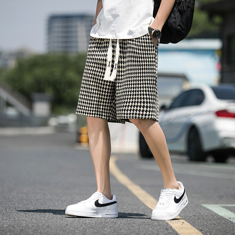2023短裤男韩版潮流日系五分裤男青年运动短裤休闲裤D845P45,男装休闲裤,星座312B-2
