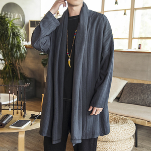 2025秋季汉服开衫男风衣男士披风外套D263P90图片