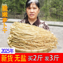 无盐淡萝卜干农家自制风干萝卜条湖南土特产干货萝卜皮下饭菜500g