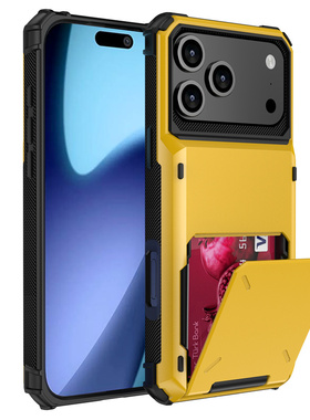 多卡收纳卡包适用苹果17promax手机壳16e带卡套一体i15插卡14放卡13pm零钱包12隐藏11p装卡XR零钱包8plus外壳