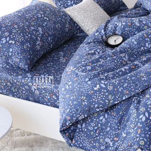 床单被罩四件套全棉纯棉双人1.8m2.0米床上4件套斜纹耐脏碎花秋冬