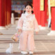 儿童新中式 国风仙气过年拜年服加绒夹棉裤 子套装 汉服女童冬款 唐装