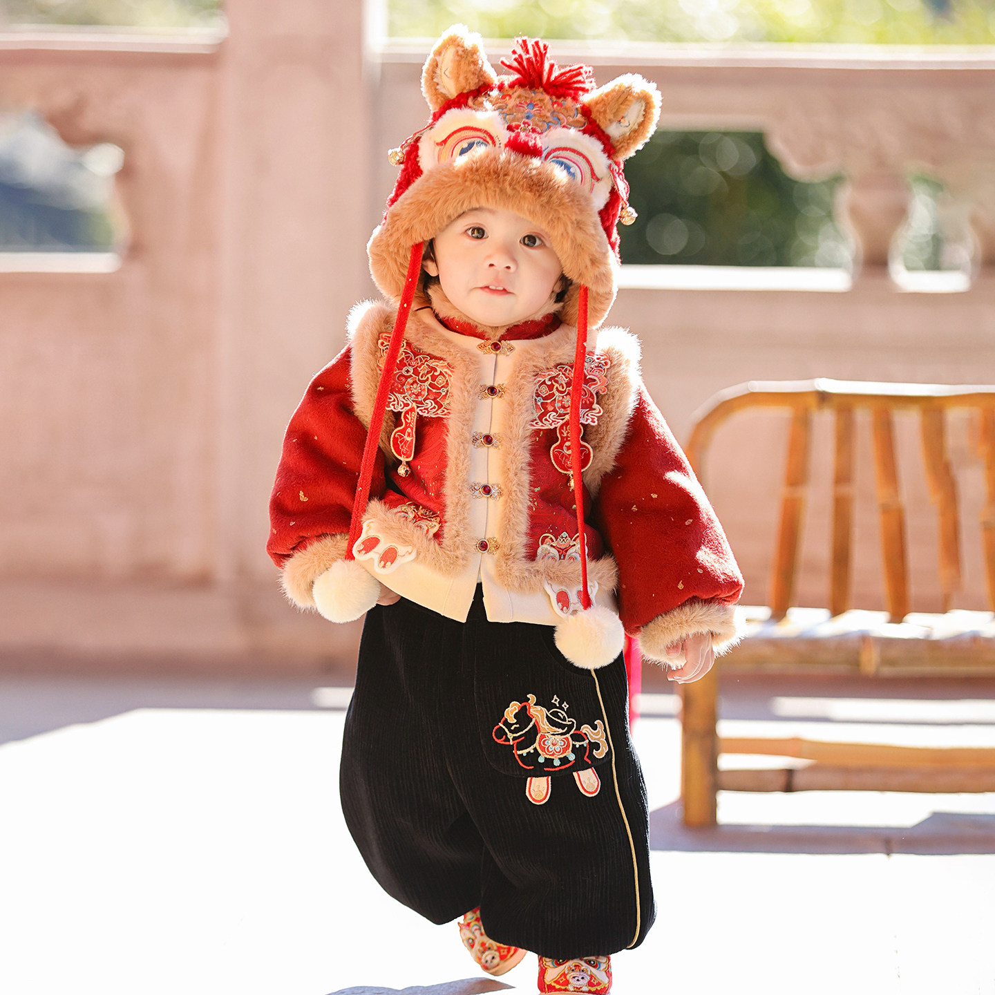 拾月男童汉服2025冬款儿童拜年服男宝宝周岁礼服抓周服小男孩唐装,童装/婴儿装/亲子装,汉服,淘宝优惠券,粉丝福利购,淘宝优惠卷