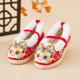 冬季 儿童加绒加厚古风绣花鞋 宝宝保暖新年红色古装 女童汉服棉鞋 鞋