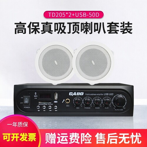 惠威TD205定压吸顶广播喇叭