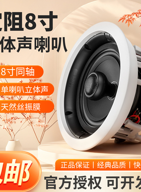 惠威 VX8-C定阻同轴立体声喇叭天然丝振膜8寸公共广播天花喇叭