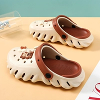 Ультрамягкие модные тапочки в стиле Crocs, нескользящие универсальные пляжные босоножки, женский стиль, подходят для носки на улице, для влюбленных, популярно в интернете