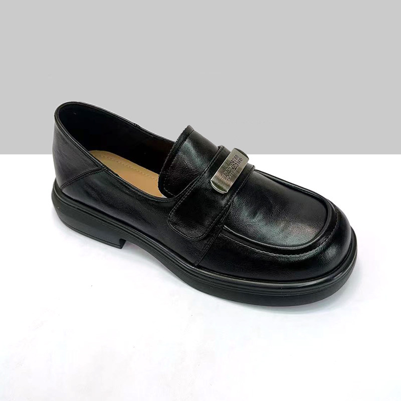 杰豪女鞋2025春季新款乐福鞋女真皮小皮鞋工作鞋单鞋舒适百搭正品,女鞋,乐福鞋（豆豆鞋）,淘宝优惠券,粉丝福利购,淘宝优惠卷