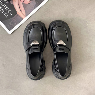 真皮乐福鞋 专柜正品 女2025新款 舒适百搭单鞋 英伦jk小皮鞋 杰豪女鞋