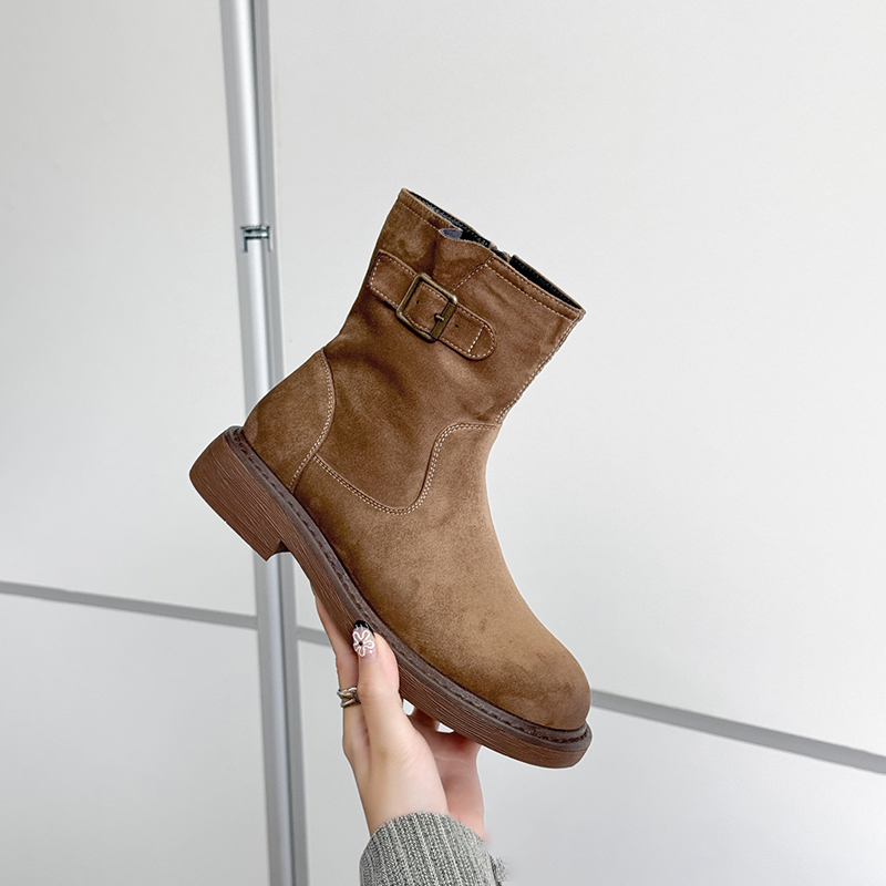 杰豪女鞋2024冬季加绒爆款短靴